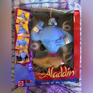 Disney Vintage Aladdin Genie of the Lamp Plush NIB see pics